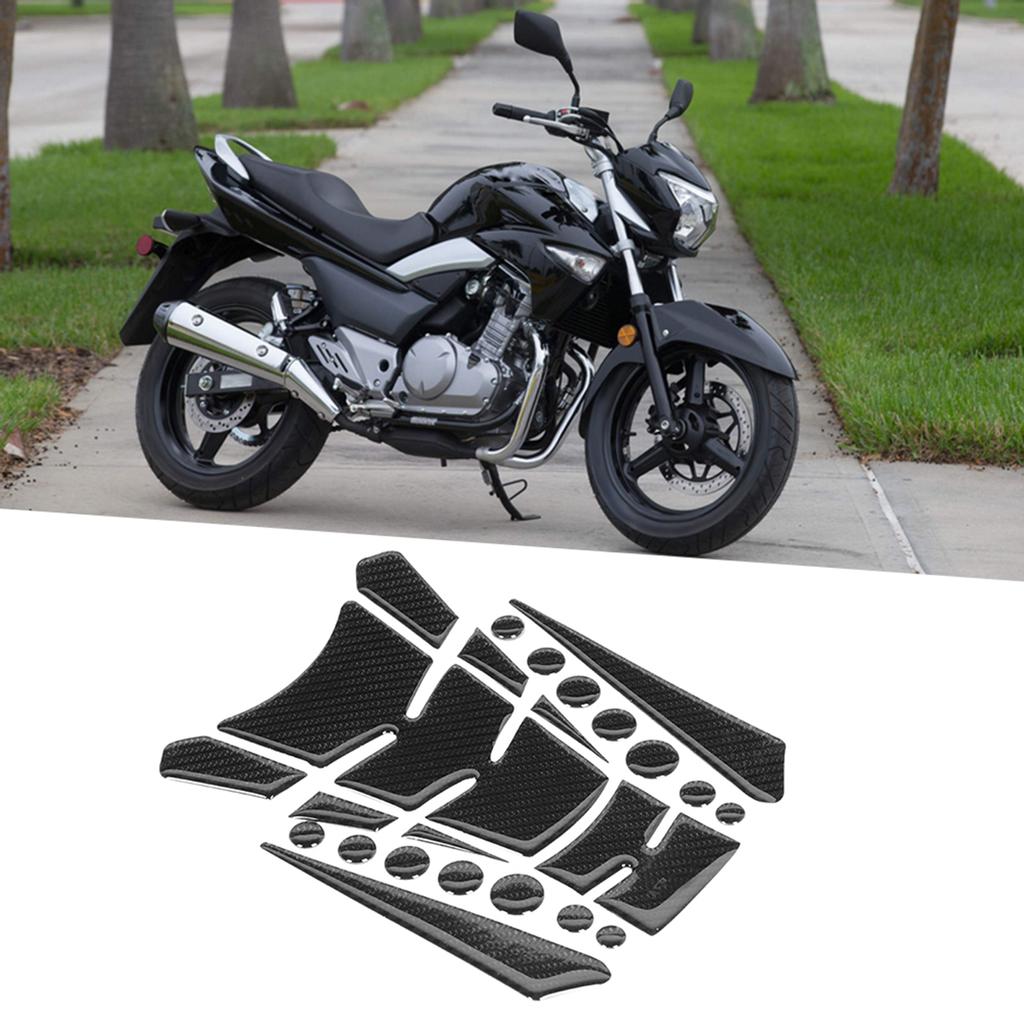 Carbon Fiber 5D Motorcycle Fuel Tank Pad Protector Sticker Fit for Suzuki GW250