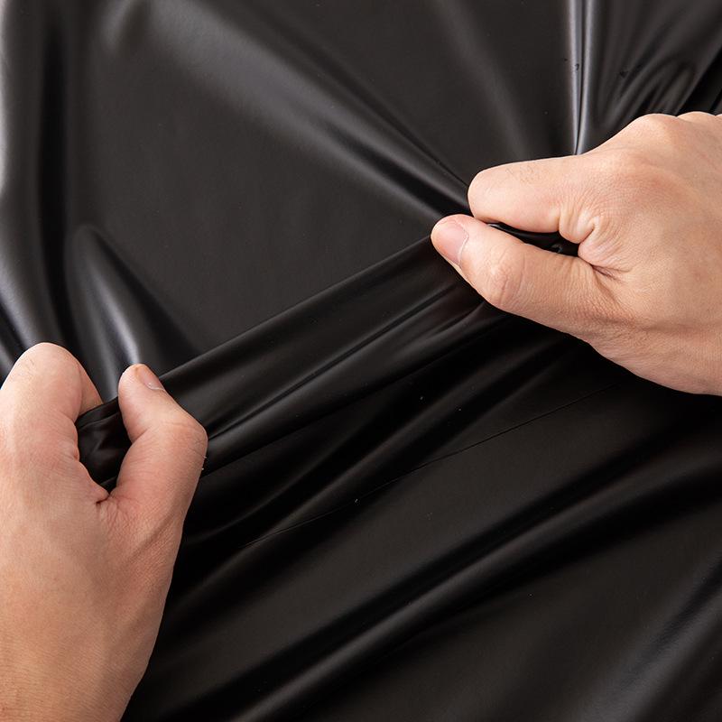 Waterproof Matte 4-Way Stretch PU Leather Fabric - Sweat-Resistant Artificial Leather for Pants