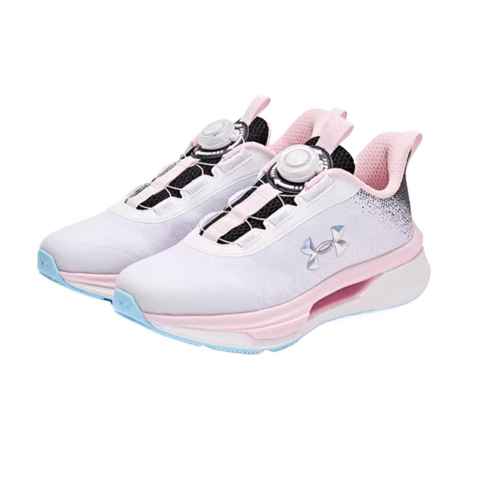 Under Armour Synthetic Leather Fabric Running Series Comfortable Lightweight Flexible Fitness Test Low-Top Kids Running Shoes 2511111