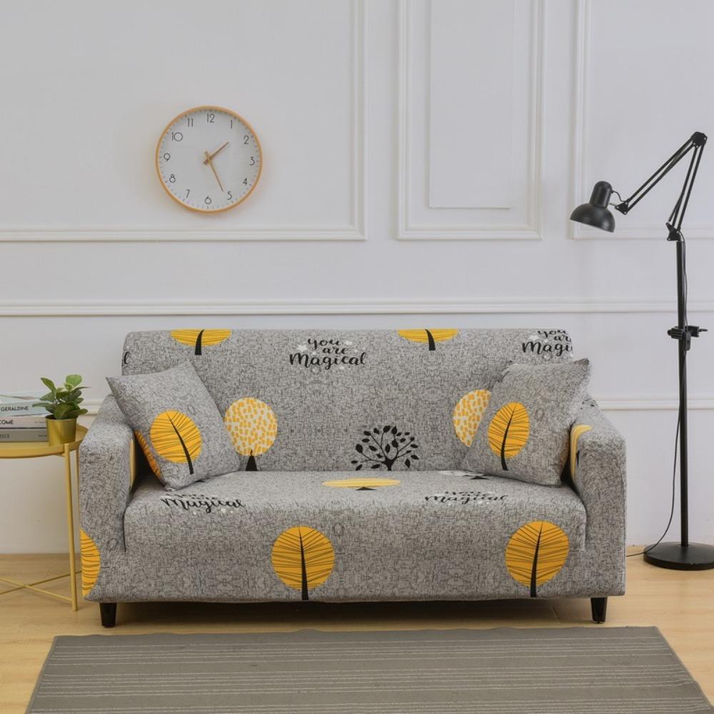 Stretch Sofa Cover Full Set Slip Proof Universal Elastic Couch Protector Anti Dirt Fabric Sofa Cover for All Seasons