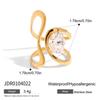 Zirconia Ring, Titanium Steel Jewelry, Accessories, High-end, Stainless Steel