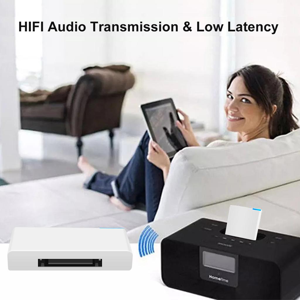 30 Pin BT Audio Music Receiver Support A2DP V1.2 Speaker Dock BT Receiver Audio Receiver for iPod iPhone iPad iPod for Touch