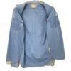 RRL Blaues Allover-Print Langarm-Denimhemd Tops XS blueUsed
