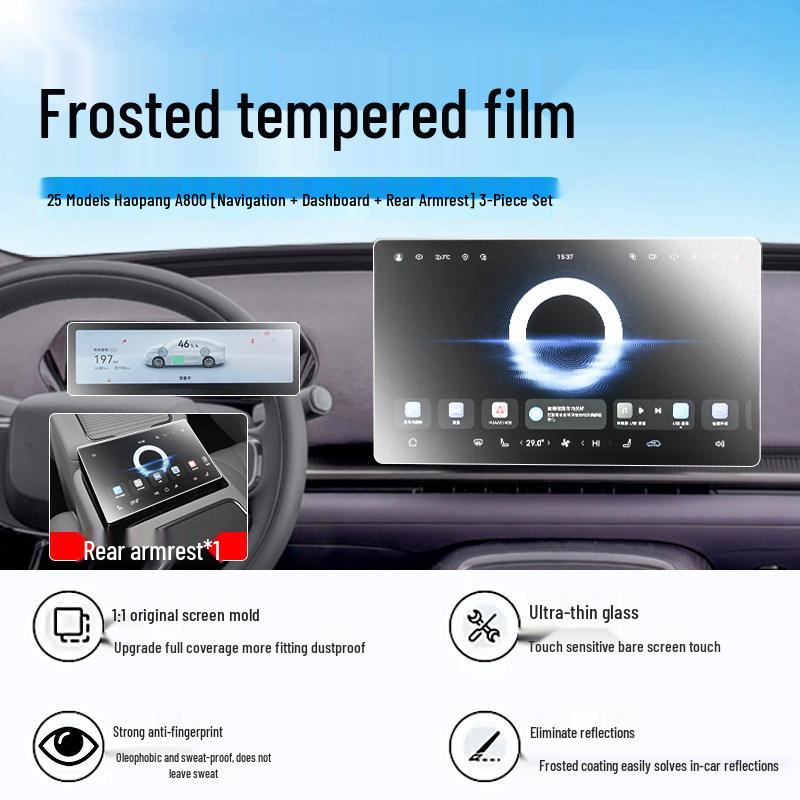 Haopai A800 Tempered Film: Protective Screen & Interior Trim for 25 Models