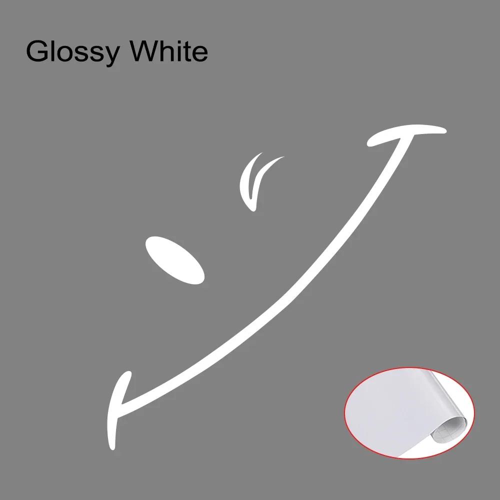 Creative Car Front Rear Bumper Sticker Smile Styling Decal Auto Tuning Accessories For Tesla Model Y S Model 3 BYD Atto Dolphin