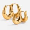 Design Sense Classic Style 18K Gold Earrings Jewelry