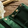 Universal Velvet Travel Jewelry Bag with Buckle Foldable Jewelr Roll Bag Portable Storage Display Pouch