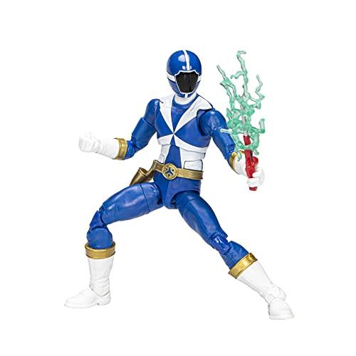 Power Rangers Lightning Collection Lightspeed Rescue Blue Ranger 6-Inch Premium Collectible Action Figure Toy with Accessories, Ages 4 and Up