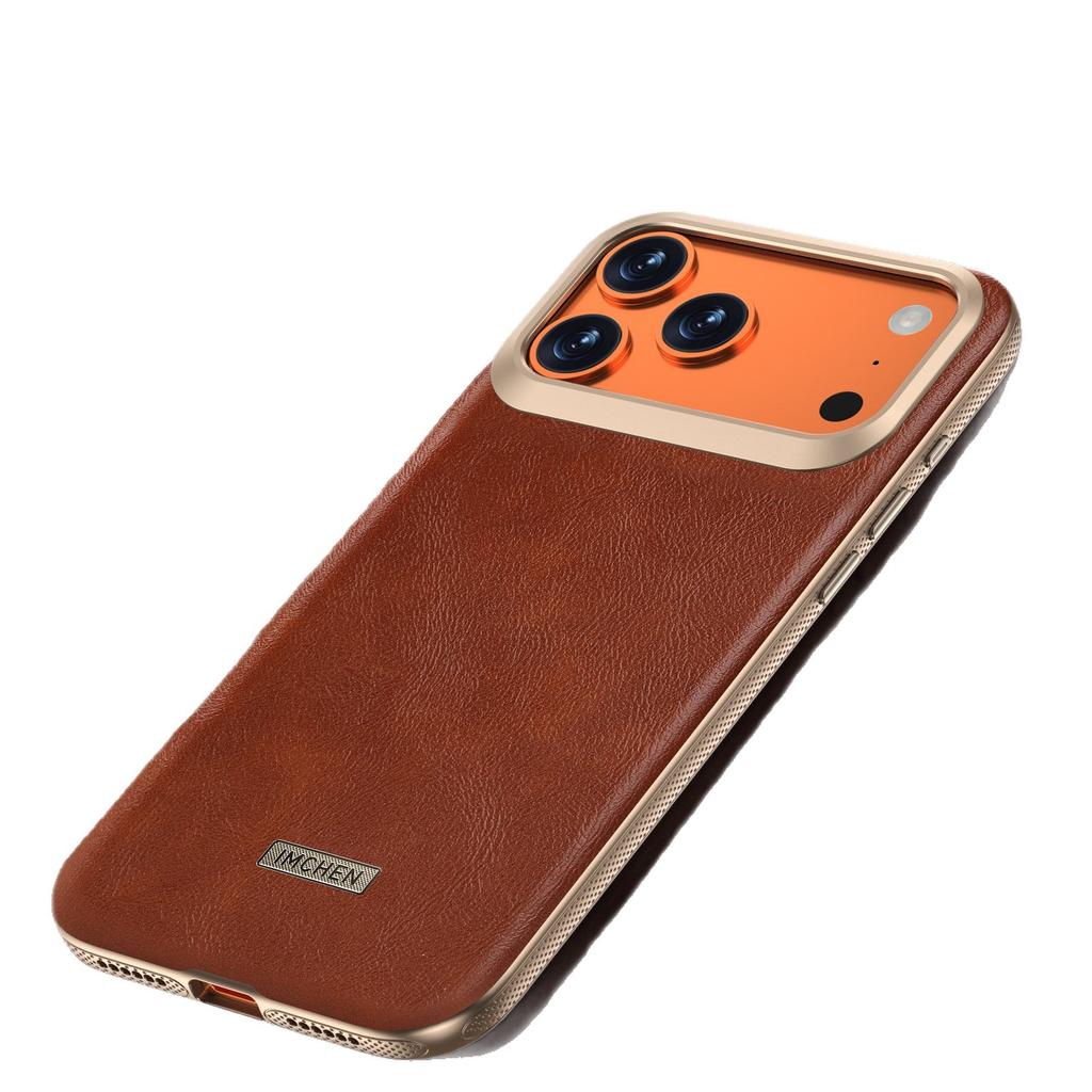 Business Oil Wax Skin Magnetic Attraction Is Suitable for 11 Apple 11promax Mobile Phone Case iphone11Pro High-end 11pm.