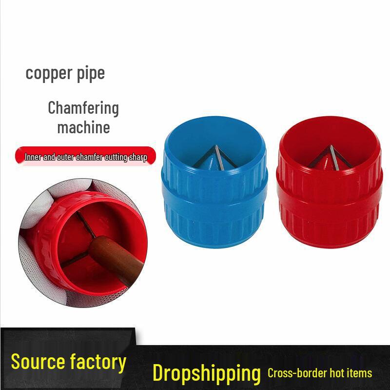 

Crimping & Deburring Tool for Air Conditioner & Water Pipes Red Copper Pipe Chamfer Tool