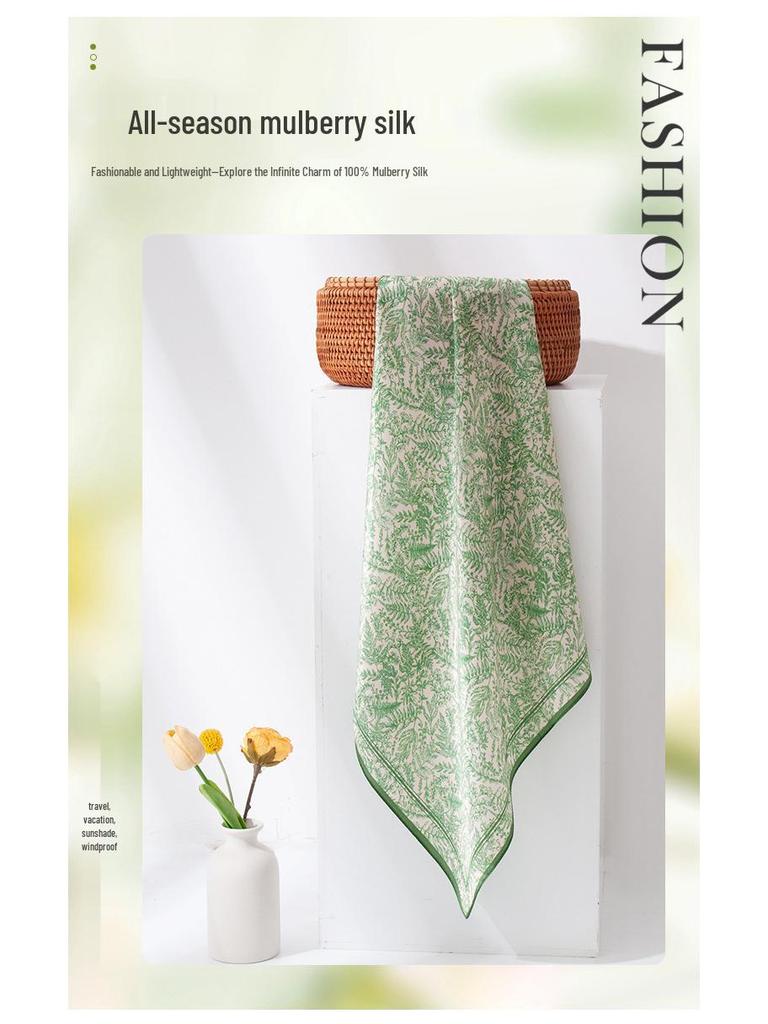 Eleganter Maulbeerseidenschal für Damen - Perfektes Muttertagsgeschenk, hochwertiges Tuch und Halsdekoration