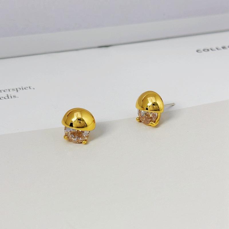 Trendy Zircon Elegant High-End Studs, Retro Earrings, Earrings.