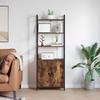 Bookshelf Smoked Oak 60 x 24 x 161 cm Engineered Wood