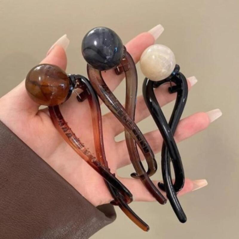 Women s ball-shaped hairpin A33796_Charcoal