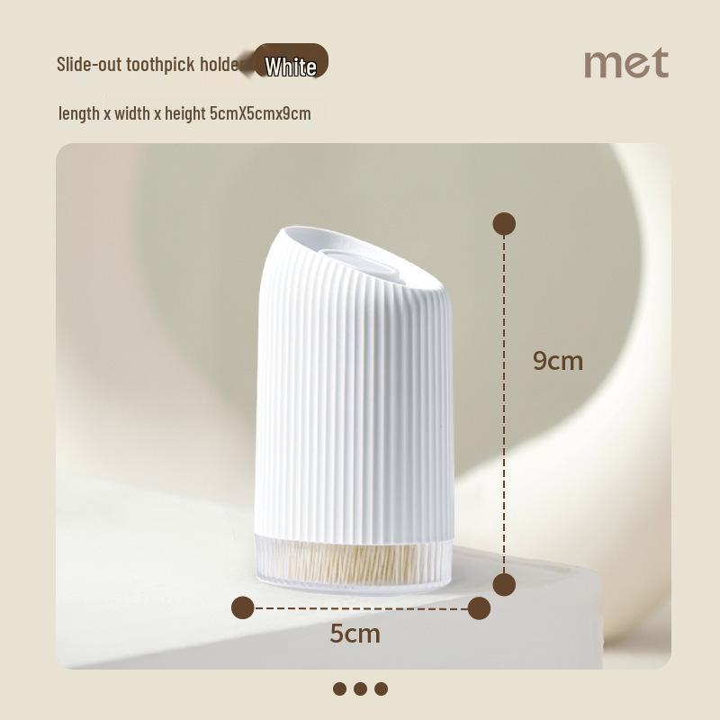

Elegant Toothpick and Dental Floss Holder - Creative Storage Box for Toothpicks, Cotton Swabs, and More