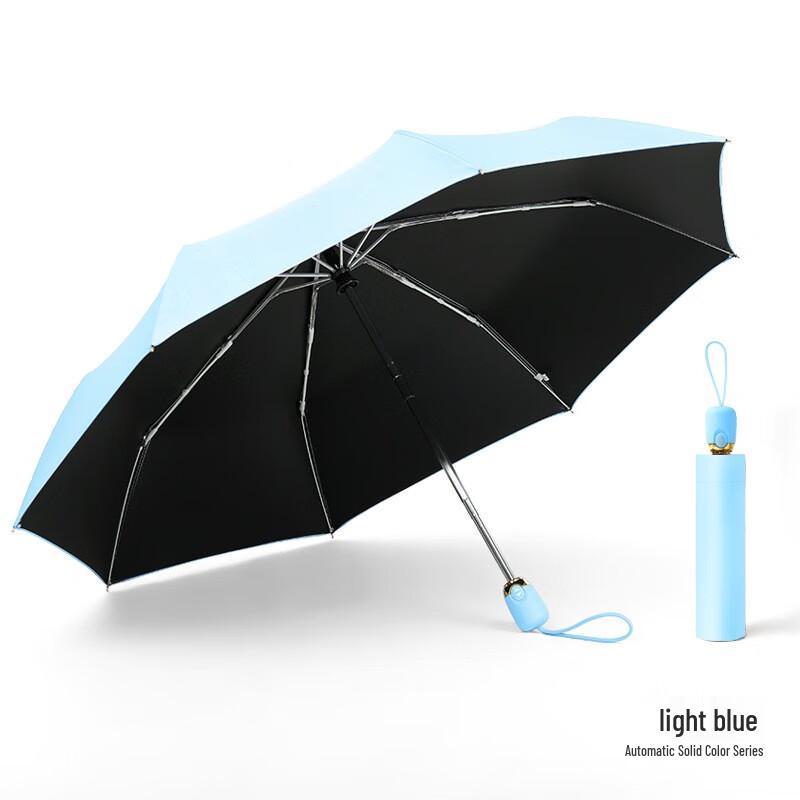 Tri-polar TP7013 Automatic Folding Sun & Rain Umbrella