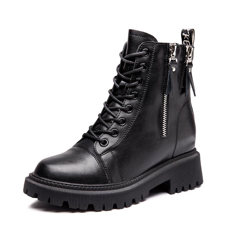 

Ботинки Martin, женская обувь, новые весенние и осенние одинарные ботинки, британский стиль, увеличивающие внутреннюю высоту универсальные и мягкие короткие ботинки 40