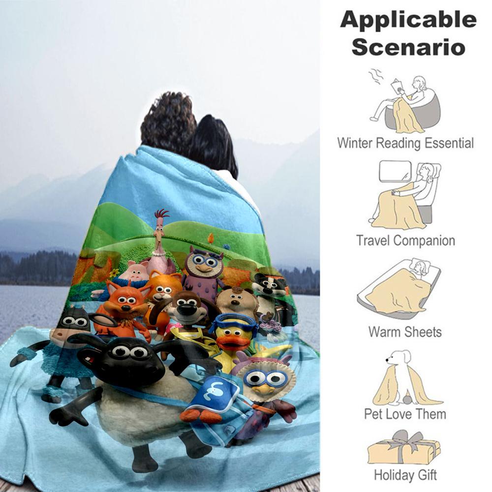 Shaun Blanket, High quality Comfortable for All Seasons, Home Decor, Warmth and Comfort