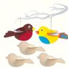 30 stuks doe-het-zelf ongeverfd houten vogel knutselset voor creatieve decoraties cadeaus verjaardagen feestdagen knutselsets hangende vogels decoratief