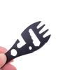 Multi Functional Camping Stainless Steel Spoon Fork Portable Thick Outdoor Tableware Set Integrated Bottle Opener