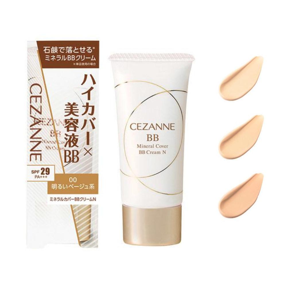 CEZANNE Mineral Cover BB Cream N 00 Light Beige  10 Light Ochre  20 Natural Ochre 30g