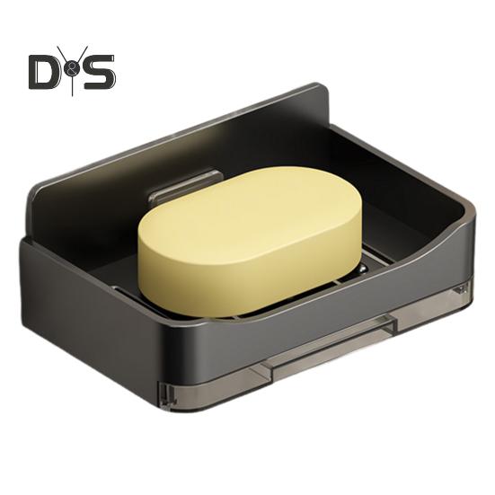 1/3-teilige Seifenschale zur Wandmontage mit Abtropfschale, stark belastbar, einfach zu installieren, Mehrzweck-Seifenhalter für Rasierer, Badezimmer-Organizer