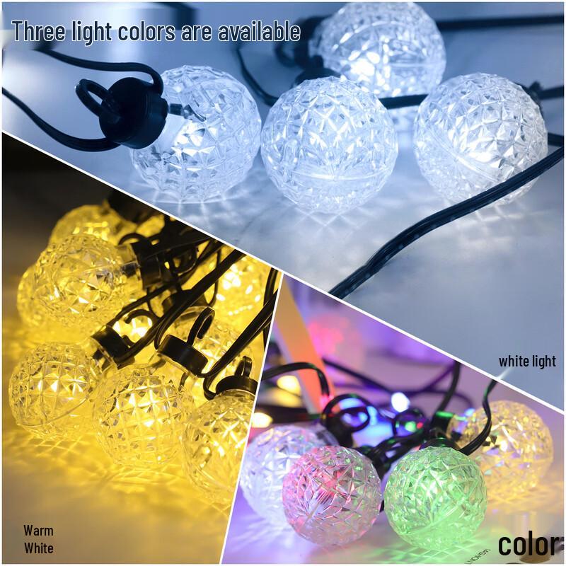G30 Pineapple Globe Solar String Lights