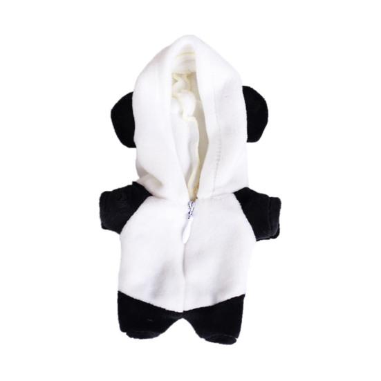 

Одежда для кукол 17 см, комбинезон с капюшоном динозавра, многоцветный плюшевый домашний комплект, мультяшный наряд для куклы для творческой игры и обмена в социальных сетях