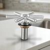 Sink Cup Rinser | High-Pressure, with six-spoke Spray Head, Quick,