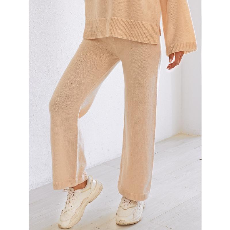 Women's Fashion and Versatile High-waisted Slimming Loose and Straight Wide-leg Casual Trousers