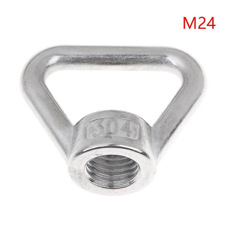 M8 M10 M12 M14 M16 M20 M24 304 Stainless Steel Triangle Lifting Eye Nut Trapezoid Thread Rings Fit For Handle Bolts