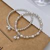 copper Bracelets Pearl Lily Flower Bead Charms Geometric Punk Ideal For Woman Girl Fashion Jewellery Gift Dropship