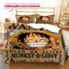 One Piece Luffy Pirate King Bedding Set Duvet Cover Pillowcase No Filler, Soft Home Bedroom Decor, Perfect Gift for Fans.chl