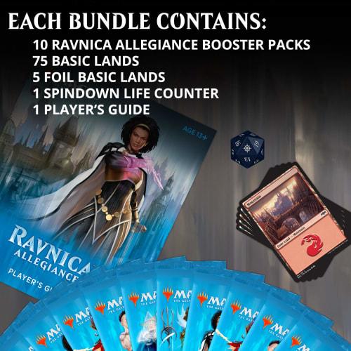 Magic: The Gathering C46350000 Ravnica Allegiance Bundle 10 Booster Pack + Land Cards (230 Cards) Accessories