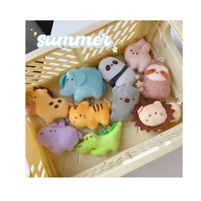 Adorable Stuffed Animal Keychains With Super Soft Short Plush Fur