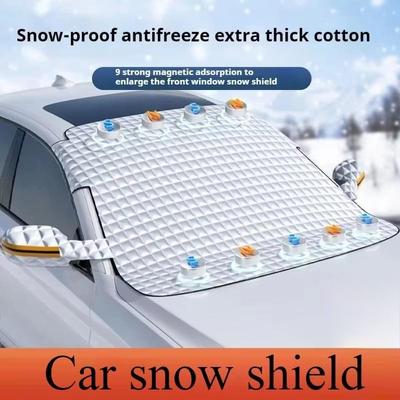 Car Windshield Snow Shield for Winter Car Cover Front Window Anti Ice Frost Outdoor Protection Snow Cover with Magnet