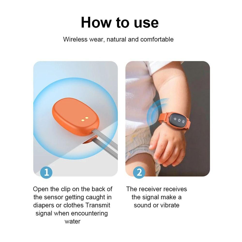 Allarme Enuresi Wireless Dispositivo Portatile con Promemoria Vibrante Allarme Umidità Urina Addestramento al Vasino
