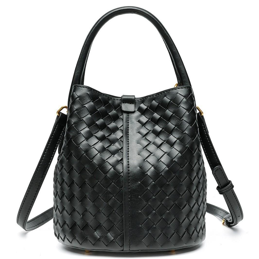 

Tide And Light Luxury Women S Bags, Niche One-Shoulder Oblique Span Bags, Large-Capacity Hand-Woven Exquisite Portable Bucket Bags 18cm*18cm*20cm*