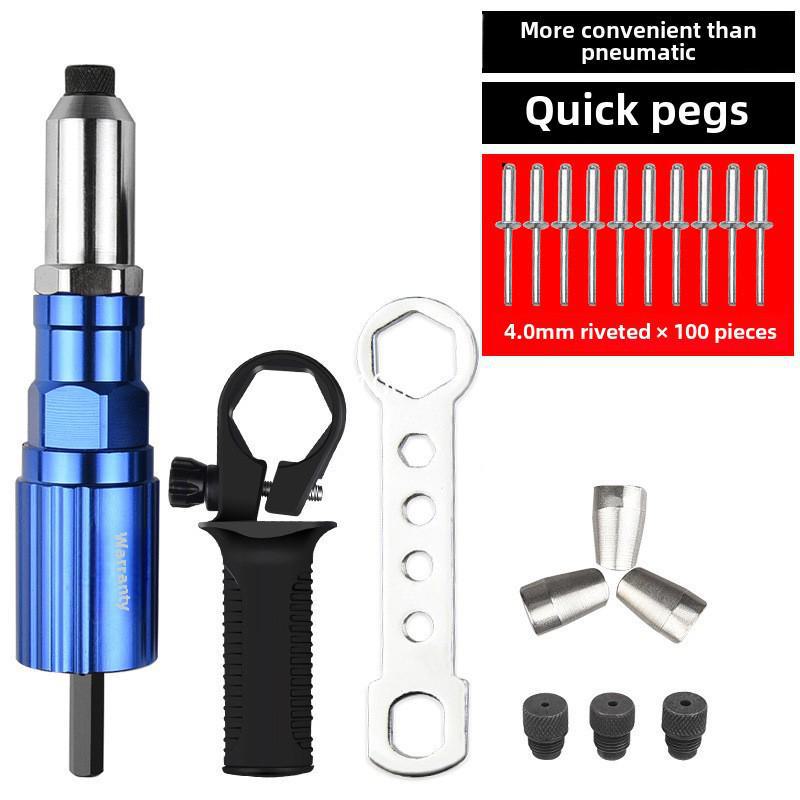 Extractor electric din aliaj de aluminiu cu cap de pistol pentru nituri