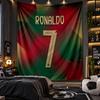 Wall Hanging Tapestry Cristiano Ronaldo Print Cloth for Living Room Bedroom Home Decor