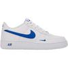 Nike Air Force 1 Wygodne Trwałe Oddychające Odporne na Ścieranie Niskie Buty do Skate'ingu dla Dzieci Trampki Dziecięce Białe Niebieskie IM7662-100