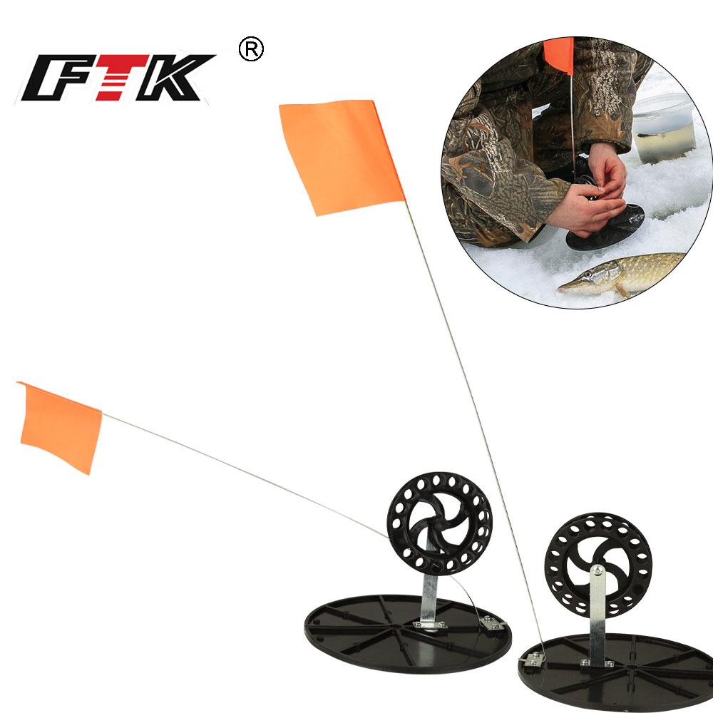 FTK Tip Up Winter Ice Fishing Rod Convenient Braking System Ice Fishing Supply Fishing Accessories for Outdoor