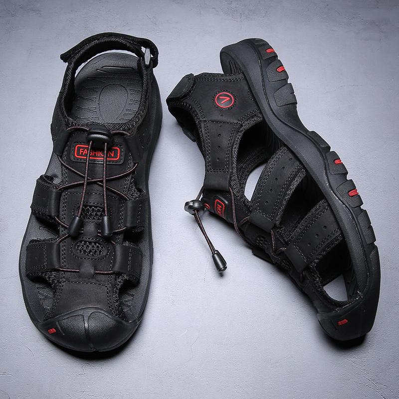 38-48 Große Herrensandalen mit rutschfester, verschleißfester, atmungsaktiver Outdoor-Freizeitmode