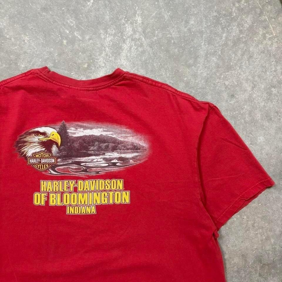 Harley Davidson red and yellow graphic tee #bikerstyle Unisex T-Shirt S