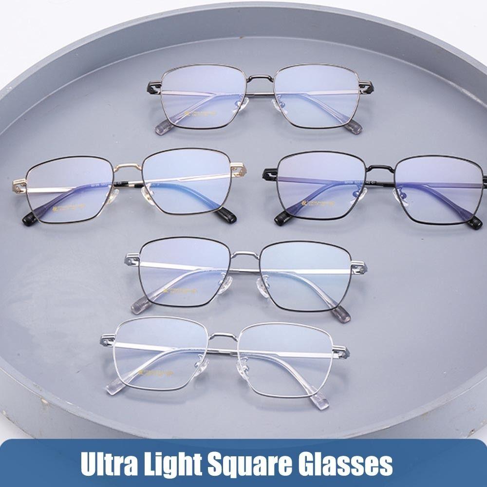 

Anti-Blue Light Glasses Square Full-frame Eyewear New Plane Mirror