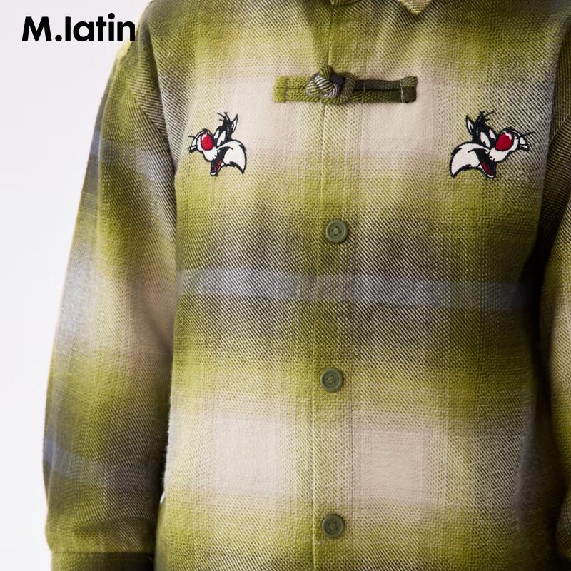 M.Latin Boys' Embroidered Long-Sleeve Shirt