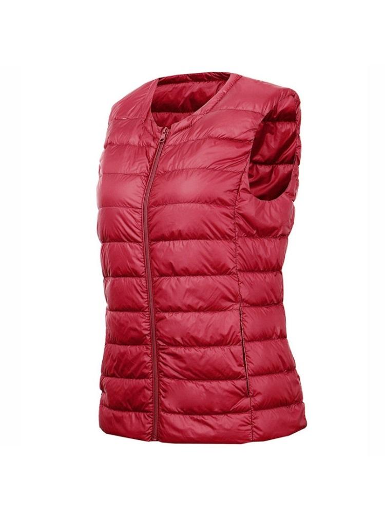 Autumn Winter 8XL Large Size Waistcoat Women's Warm Vest Ultra Light Down Vest Women Portable Sleeveless Winter Warm Liner