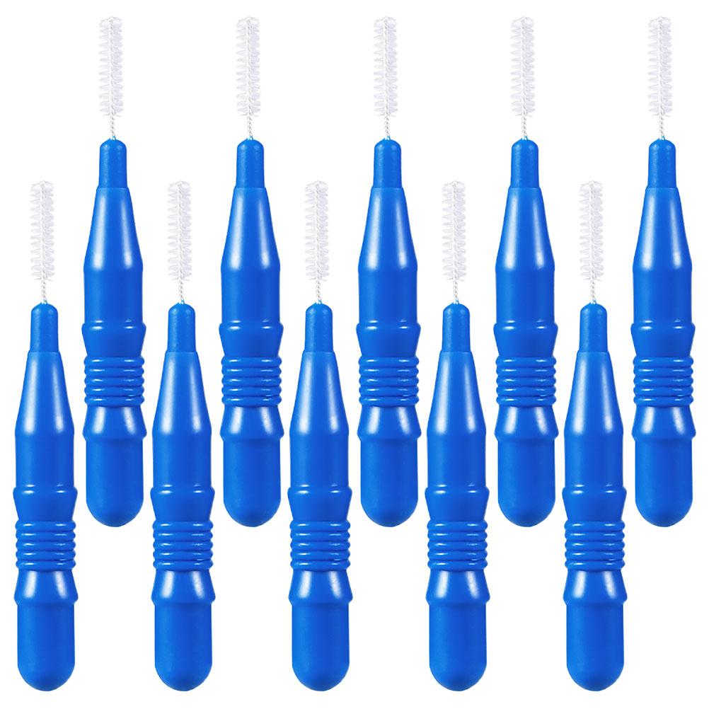 

50 Pcs Clean Interdental Brush Toothbrush Oral Care Accessory Plastic Floss Teeth Cleaning Tool Accessories Device синій