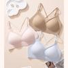 French V-neck Lace Diamond Shoulder Strap Multi-wearing Method Seamless Underwear Women's Small Breasts Gather Invisible Liquid Foundation Bra Cover
