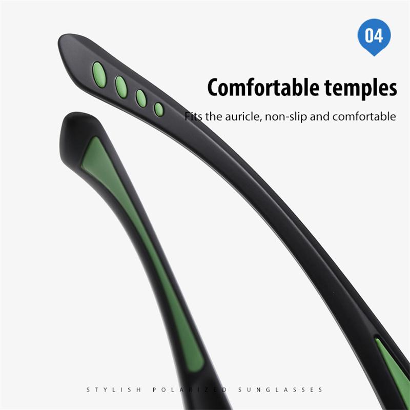 Men's Women's Sport  Fishing Running Sunglasses Fashion Polarized TR Frame Colorful Glasses Night Vision Outdoor Driving Sun Glasses